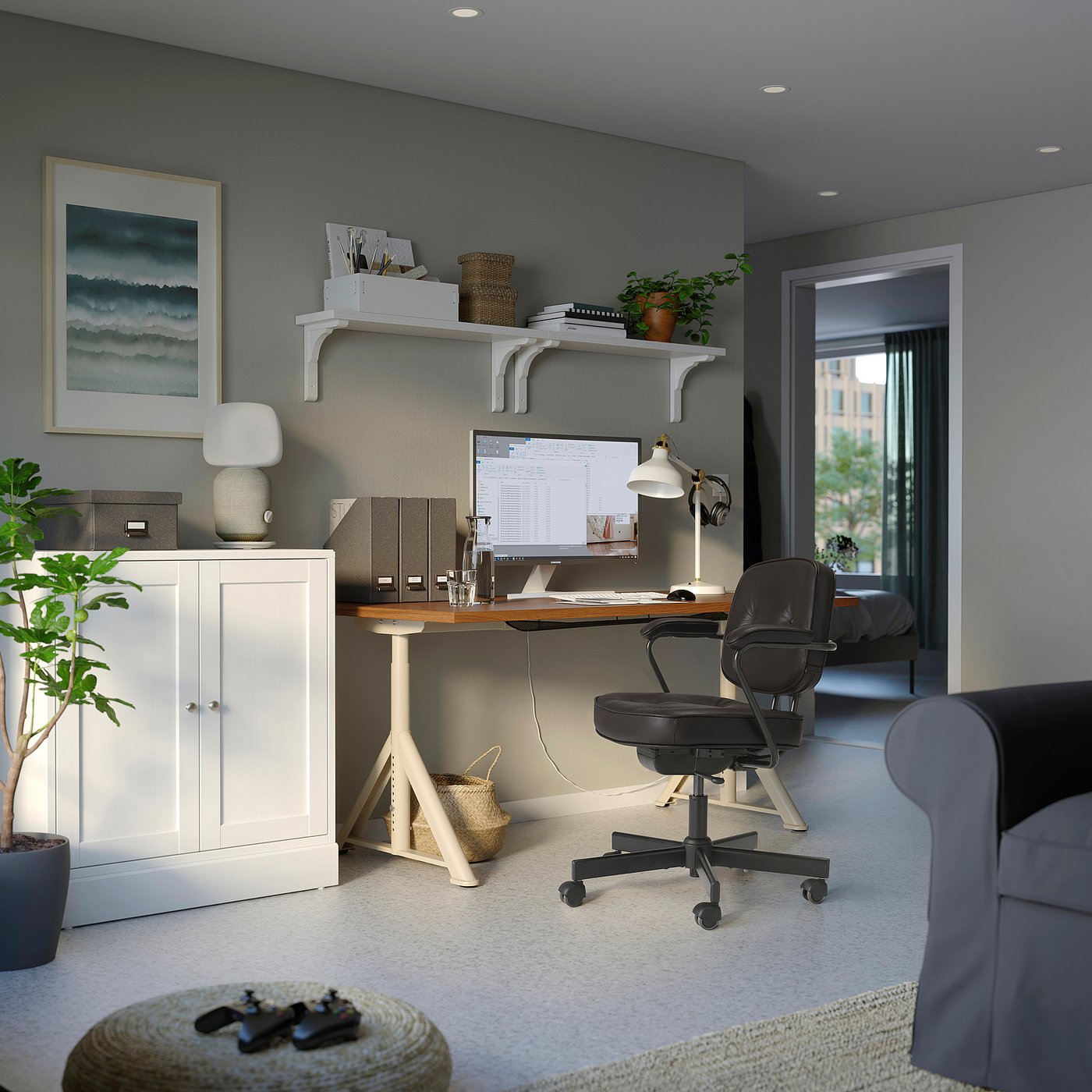 ALEFJÄLL office chair Grann dark brown - IKEA