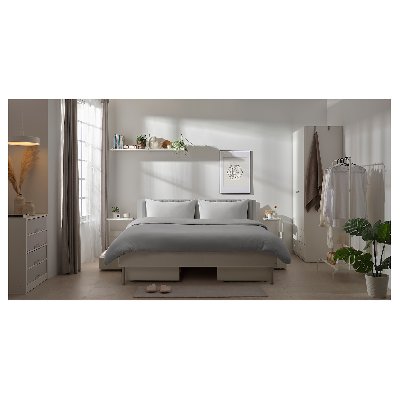 BRUKSVARA bed frame white - IKEA