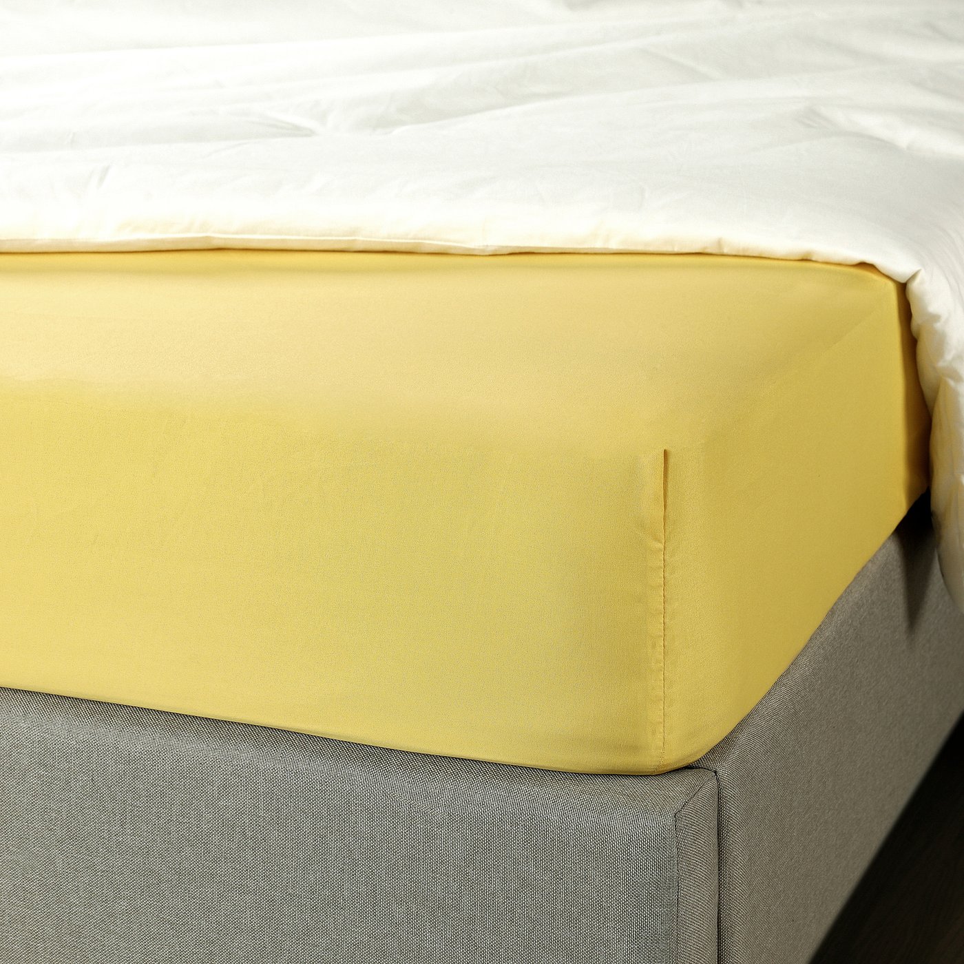 BRUKSVARA Fitted Sheet Yellow IKEA bruksvara-fitted-sheet-yellow-ikea