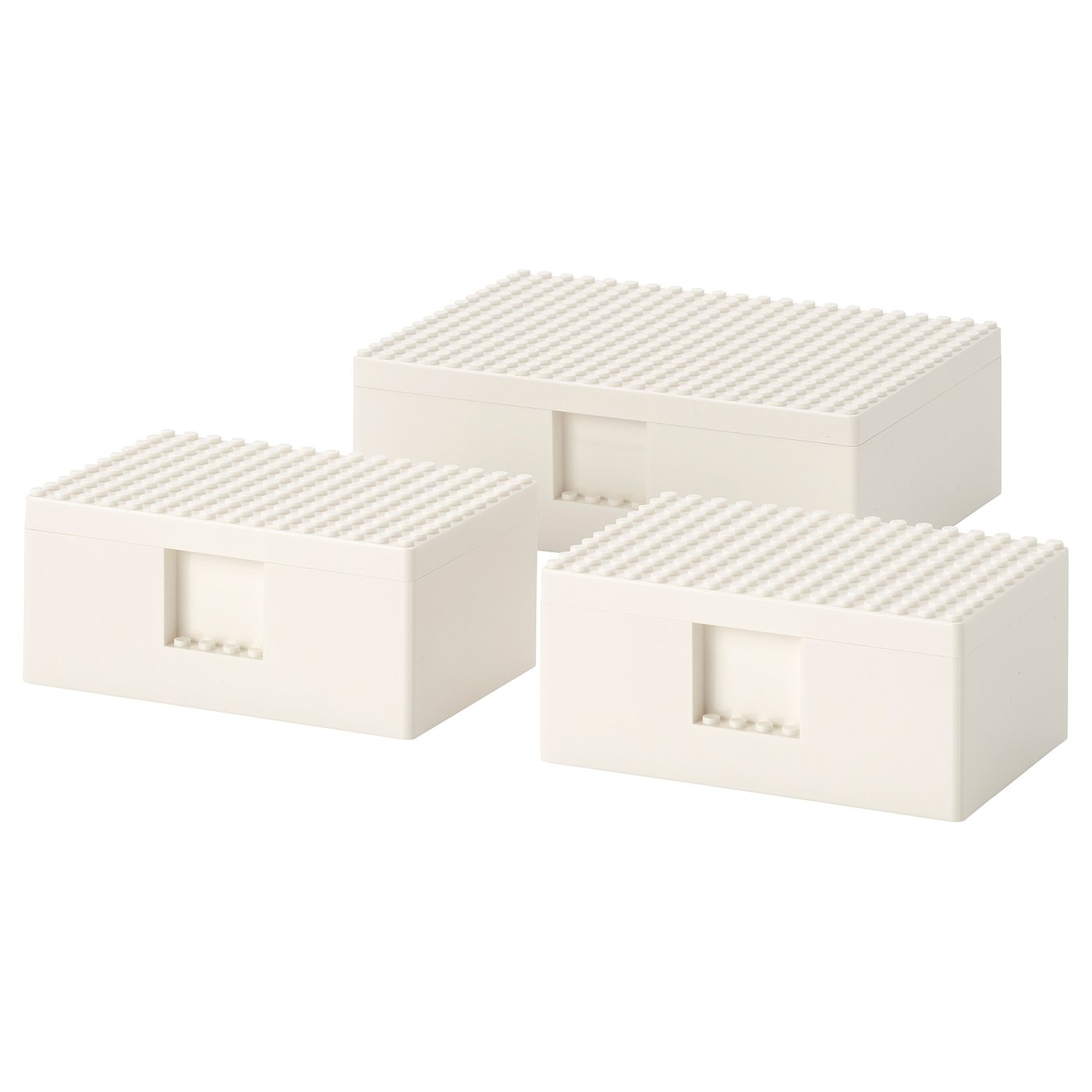 Caja de Polipropileno de 26 x 18 x 12 Pulgadas, Color Blanco, Capacidad