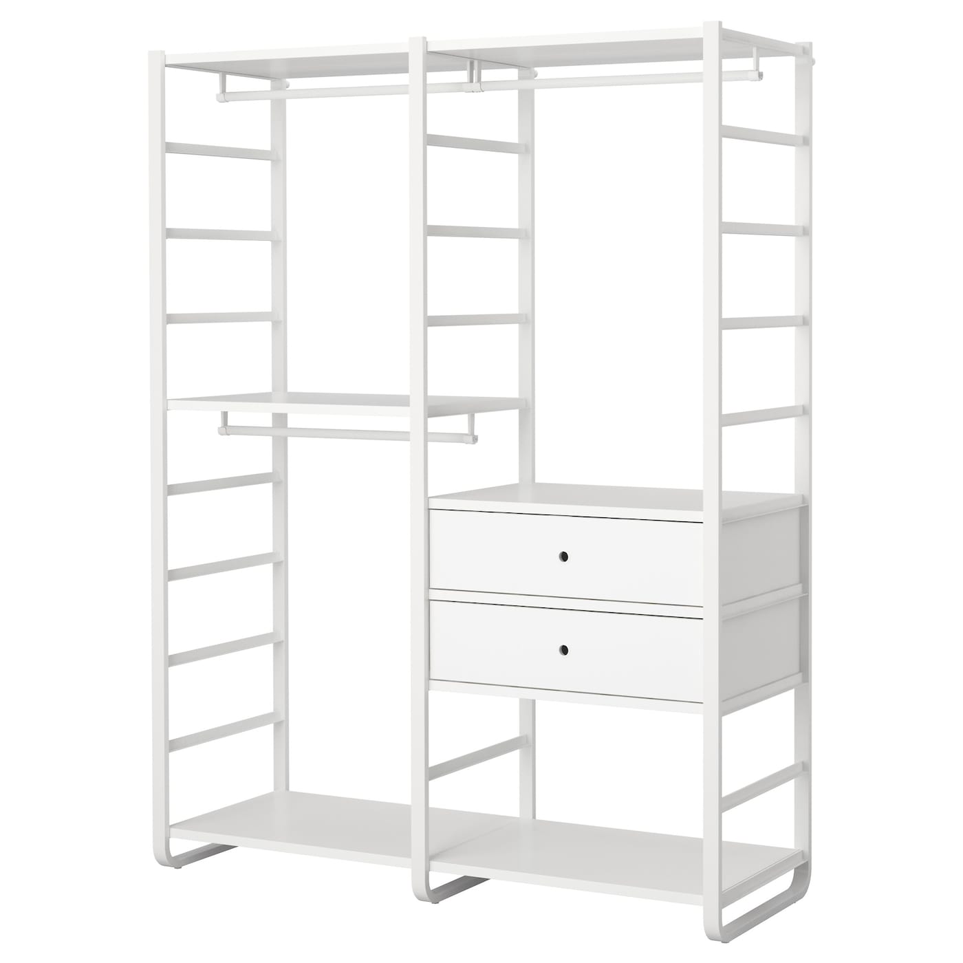 ELVARLI wardrobe combination white - IKEA