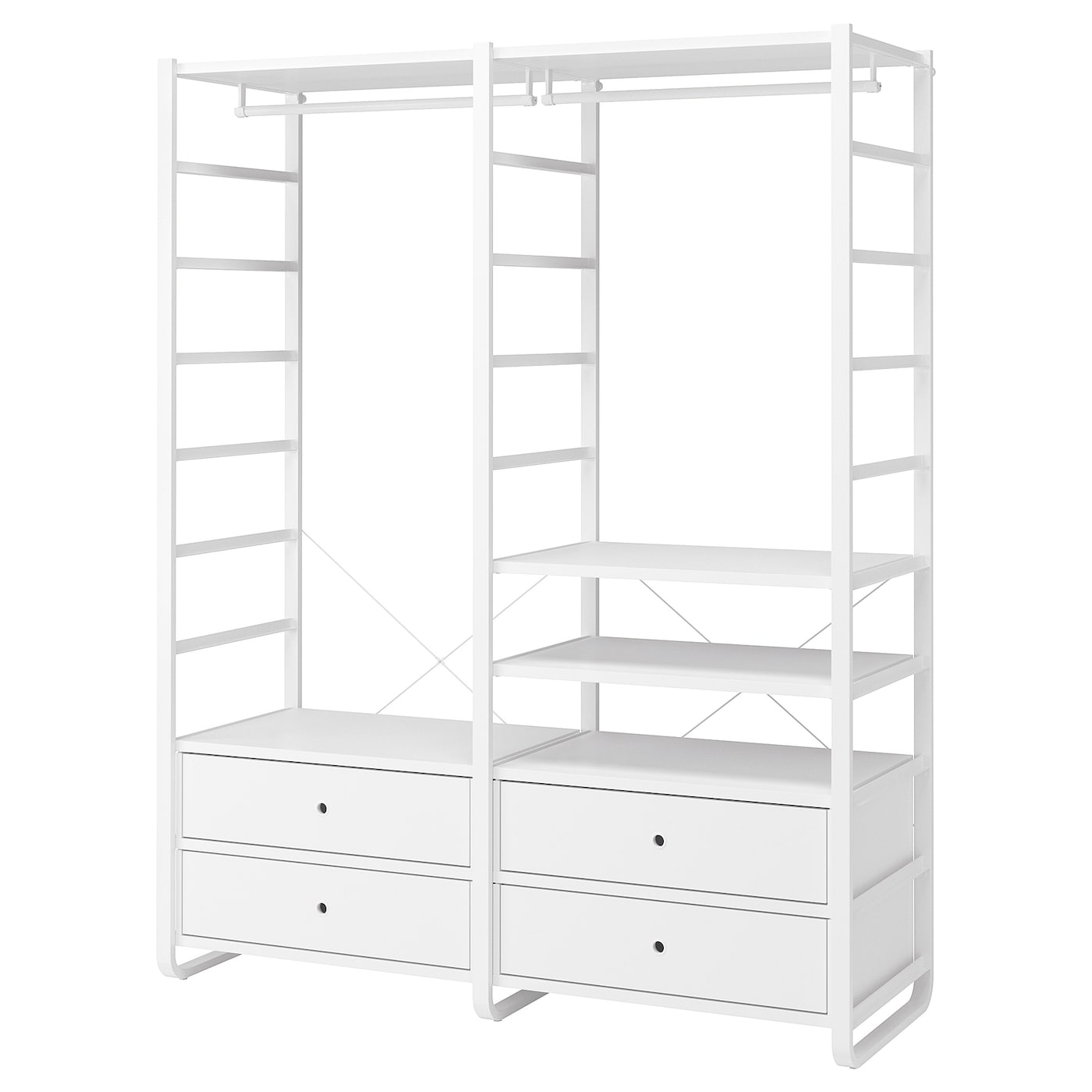 ELVARLI wardrobe combination white - IKEA