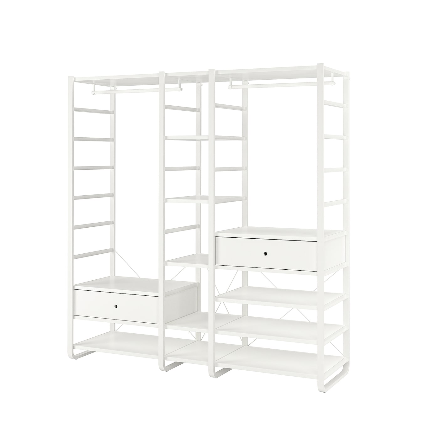 ELVARLI wardrobe combination white - IKEA