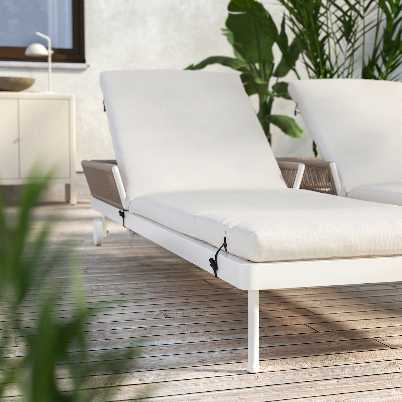 FRÖSÖN/DUVHOLMEN sun lounger cushion beige - IKEA