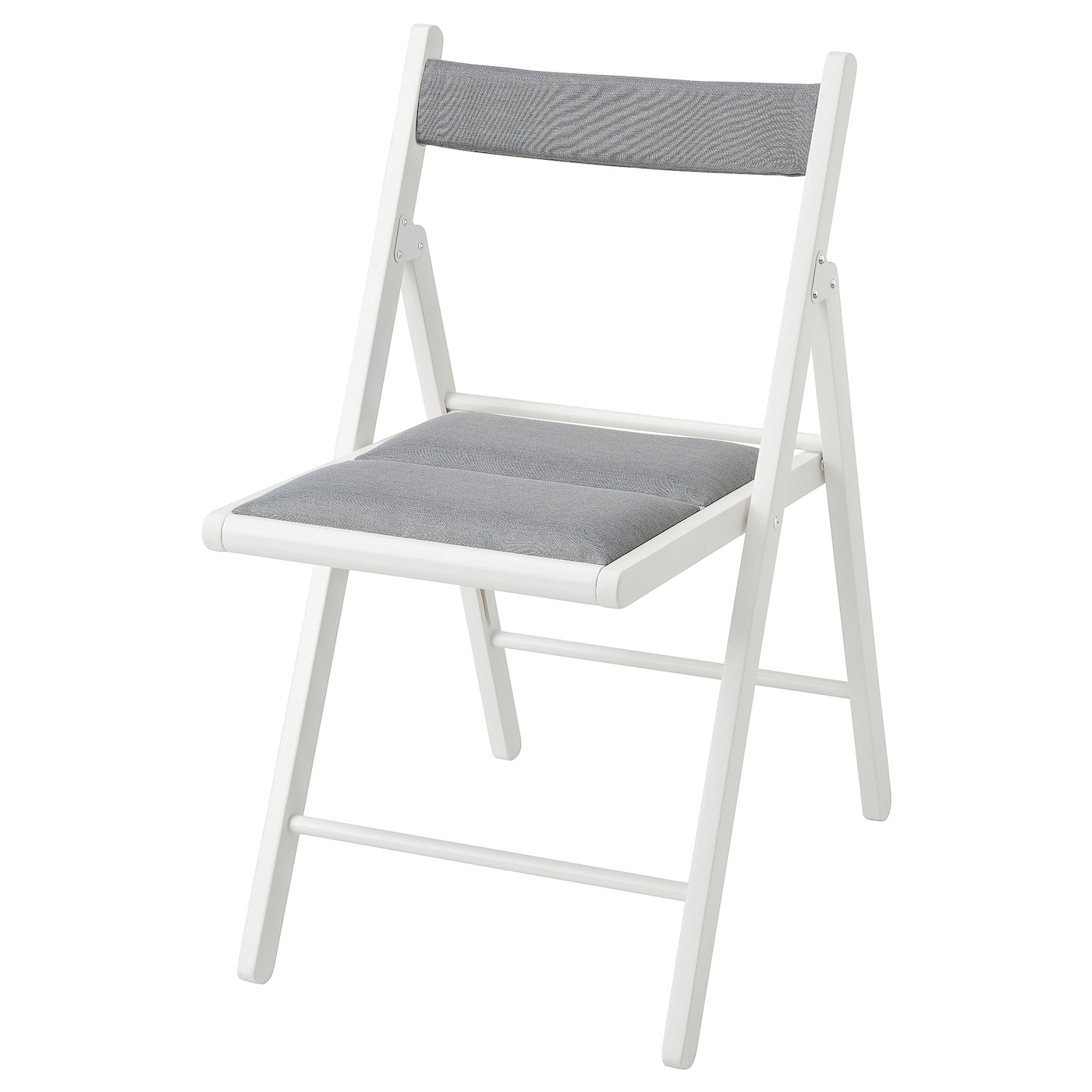 FRÖSVI folding chair white/Knisa light grey - IKEA