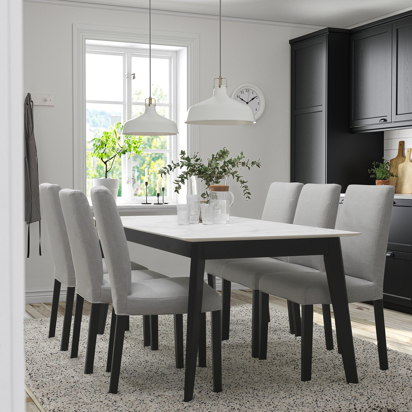 GRINDSLID dining table ceramic - IKEA