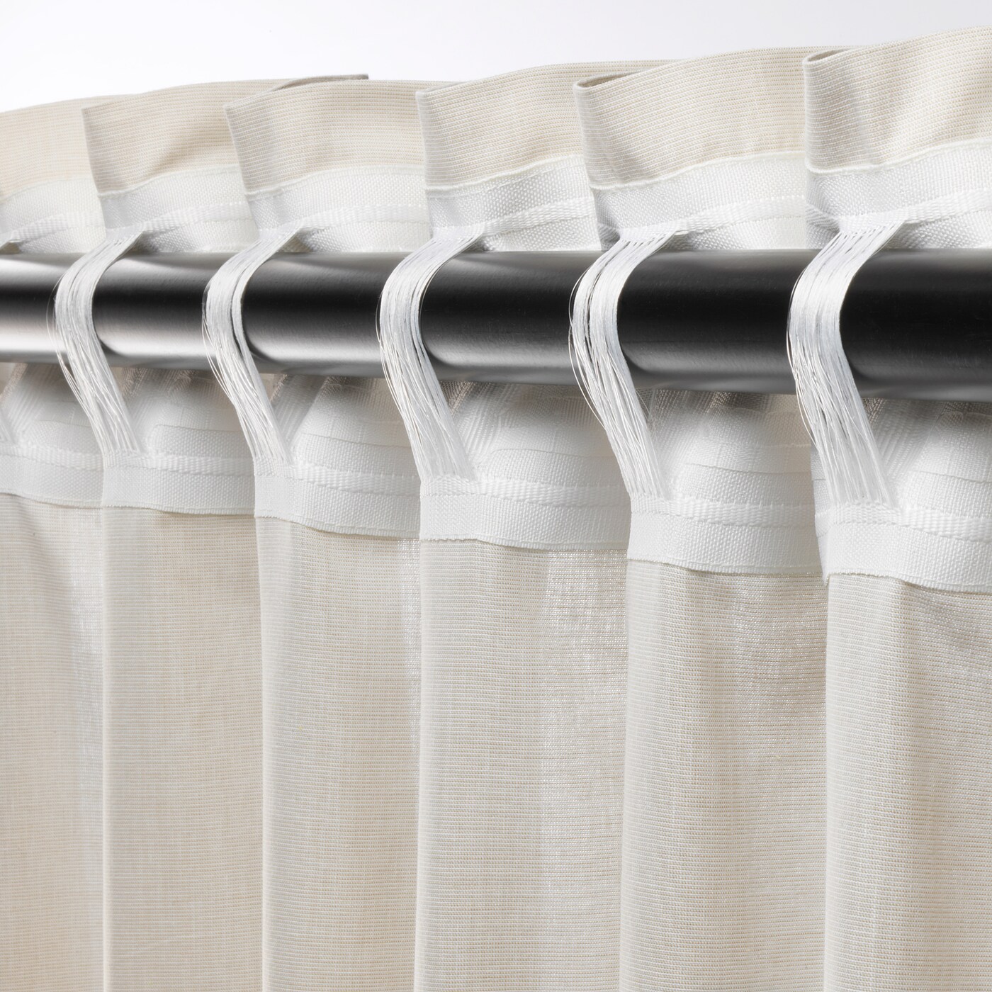 HANNALILL curtains, 1 pair beige - IKEA