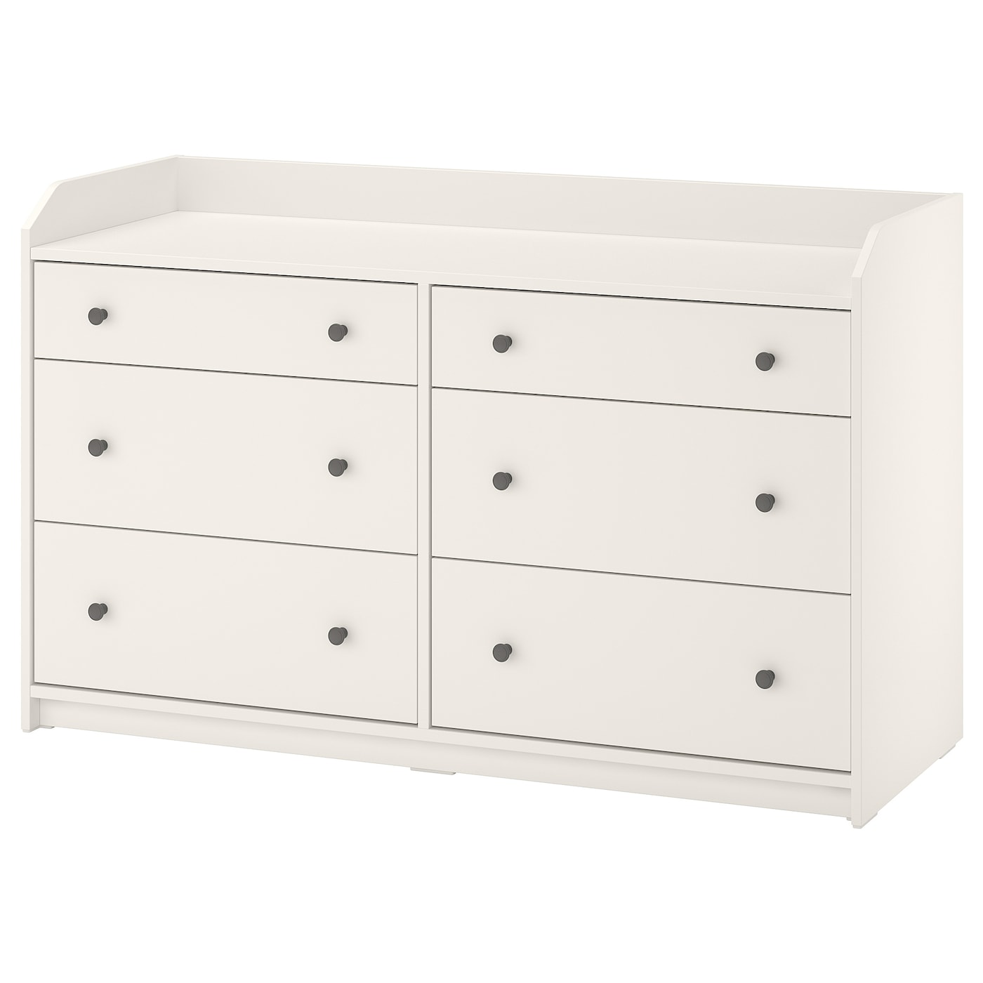 HAUGA chest of 6 drawers white - IKEA