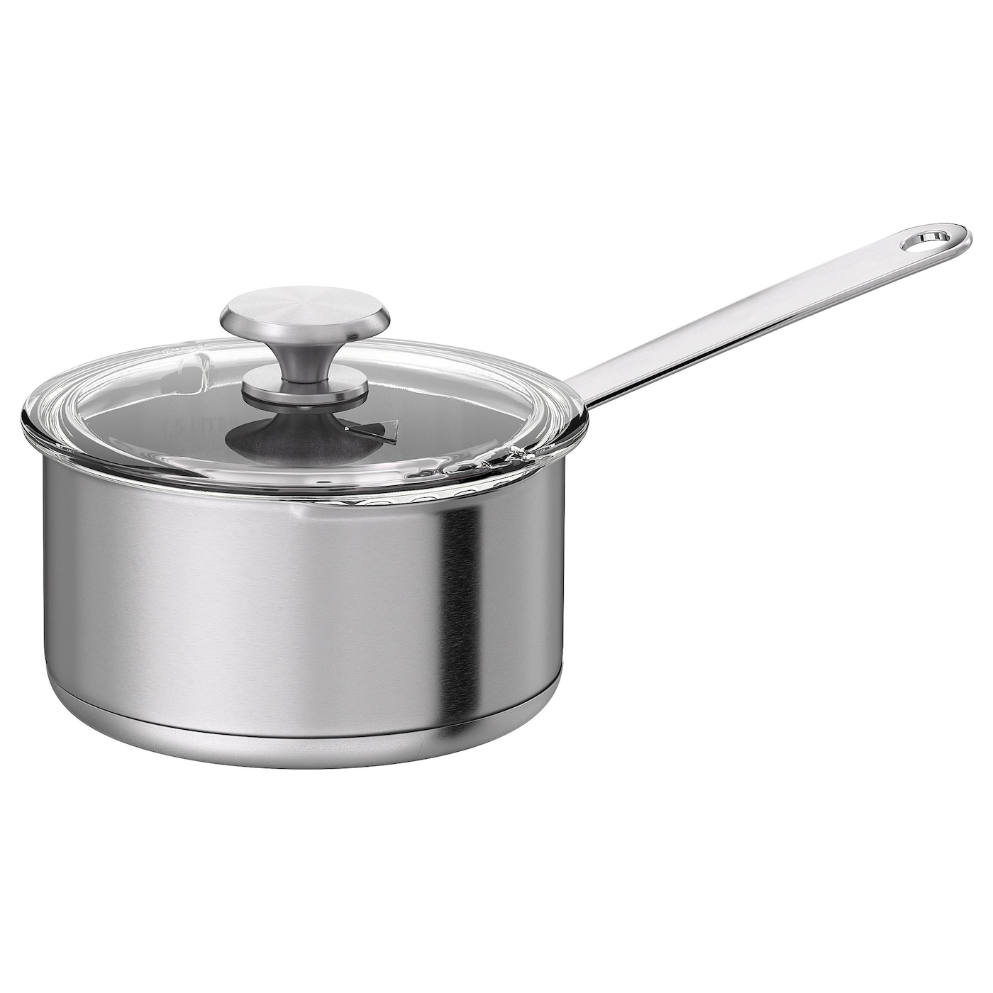 HEMKOMST saucepan with lid stainless steel/glass - IKEA