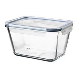 IKEA 365+ food container with lid rectangular stainless steel/plastic - IKEA