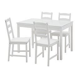 JOKKMOKK table and 4 chairs white - IKEA