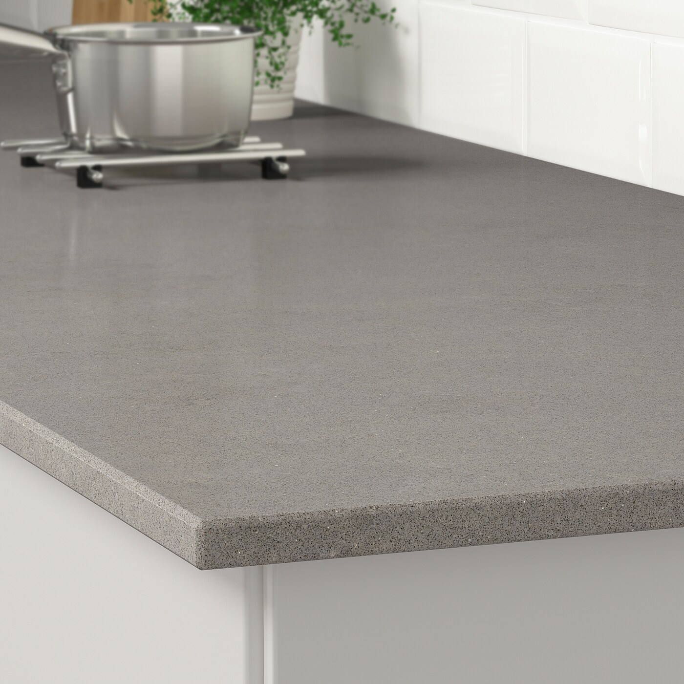 KASKER custom made worktop grey stone effect/quartz - IKEA