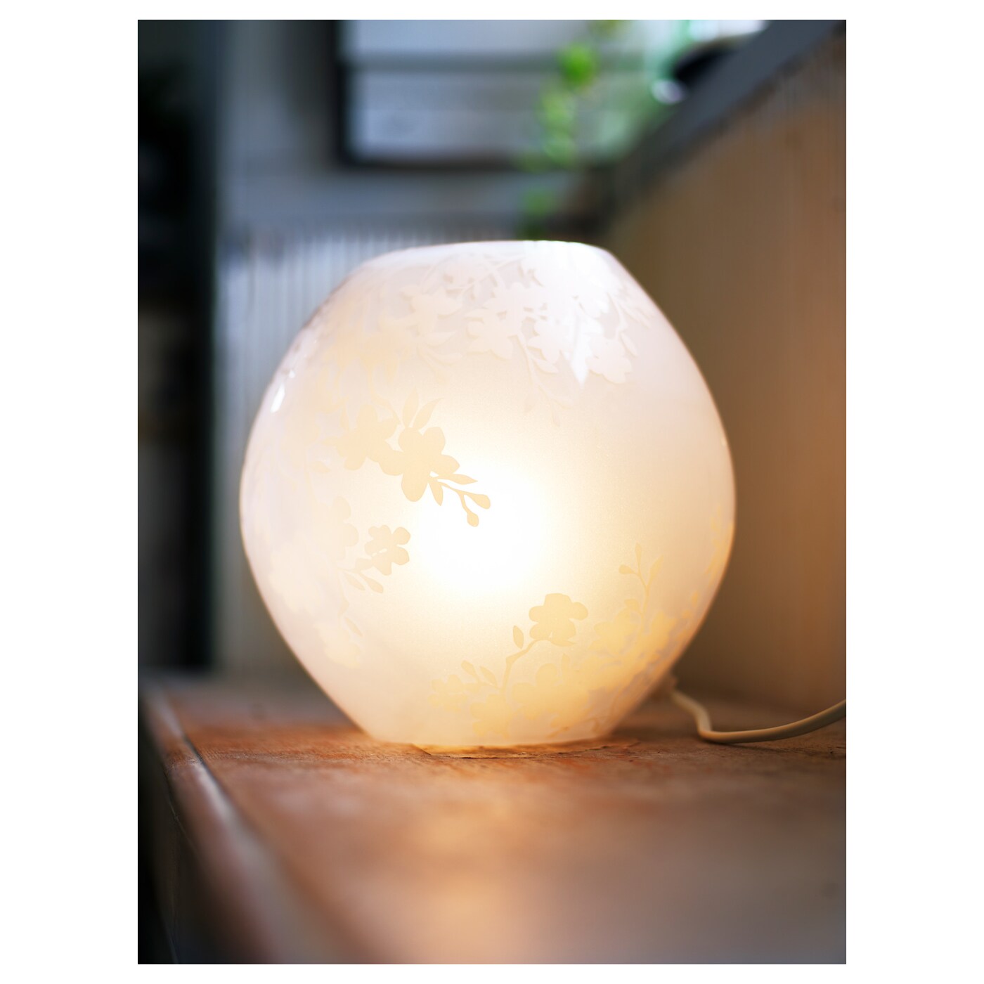 KNUBBIG table lamp cherry-blossoms white - IKEA