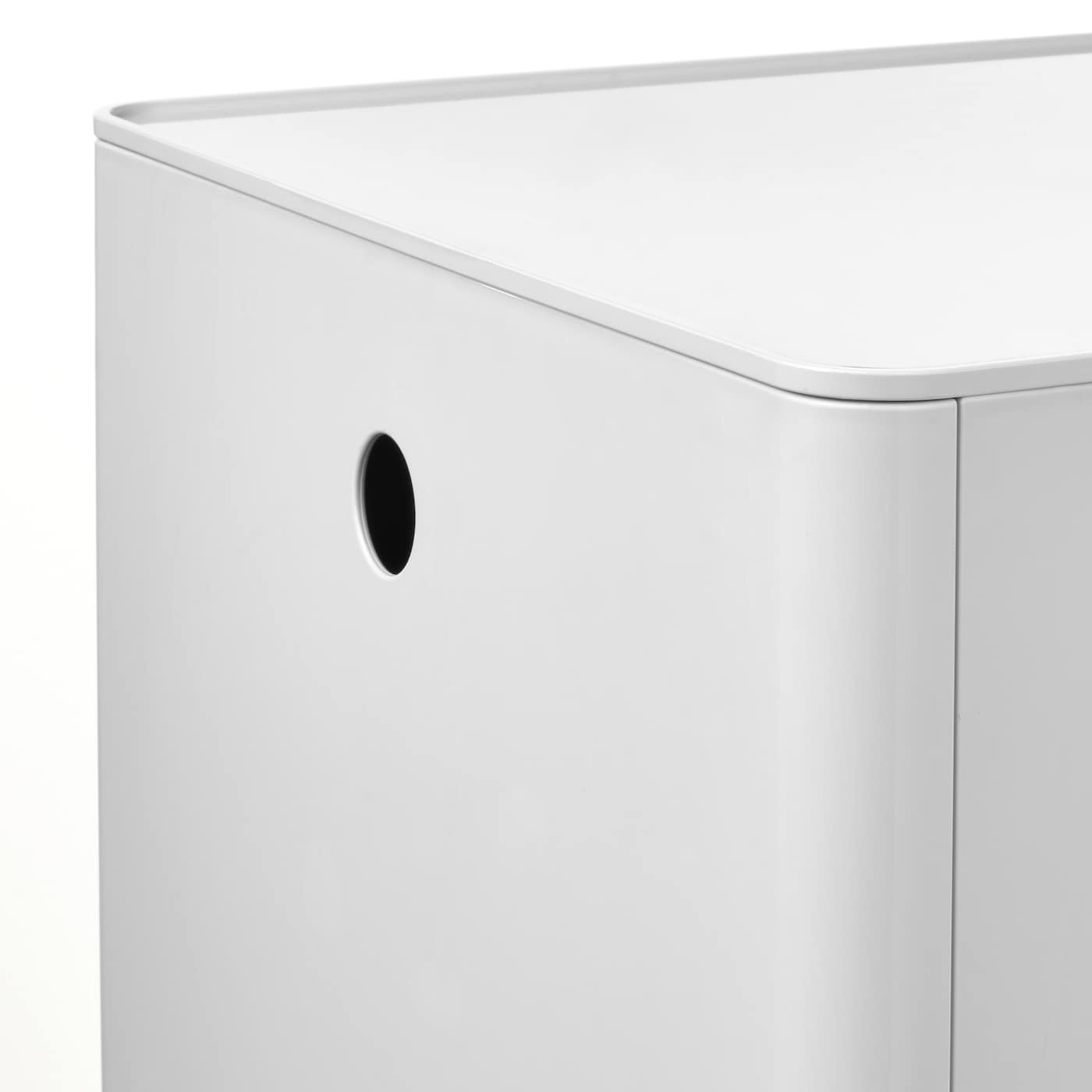 KUGGIS storage box with lid white - IKEA