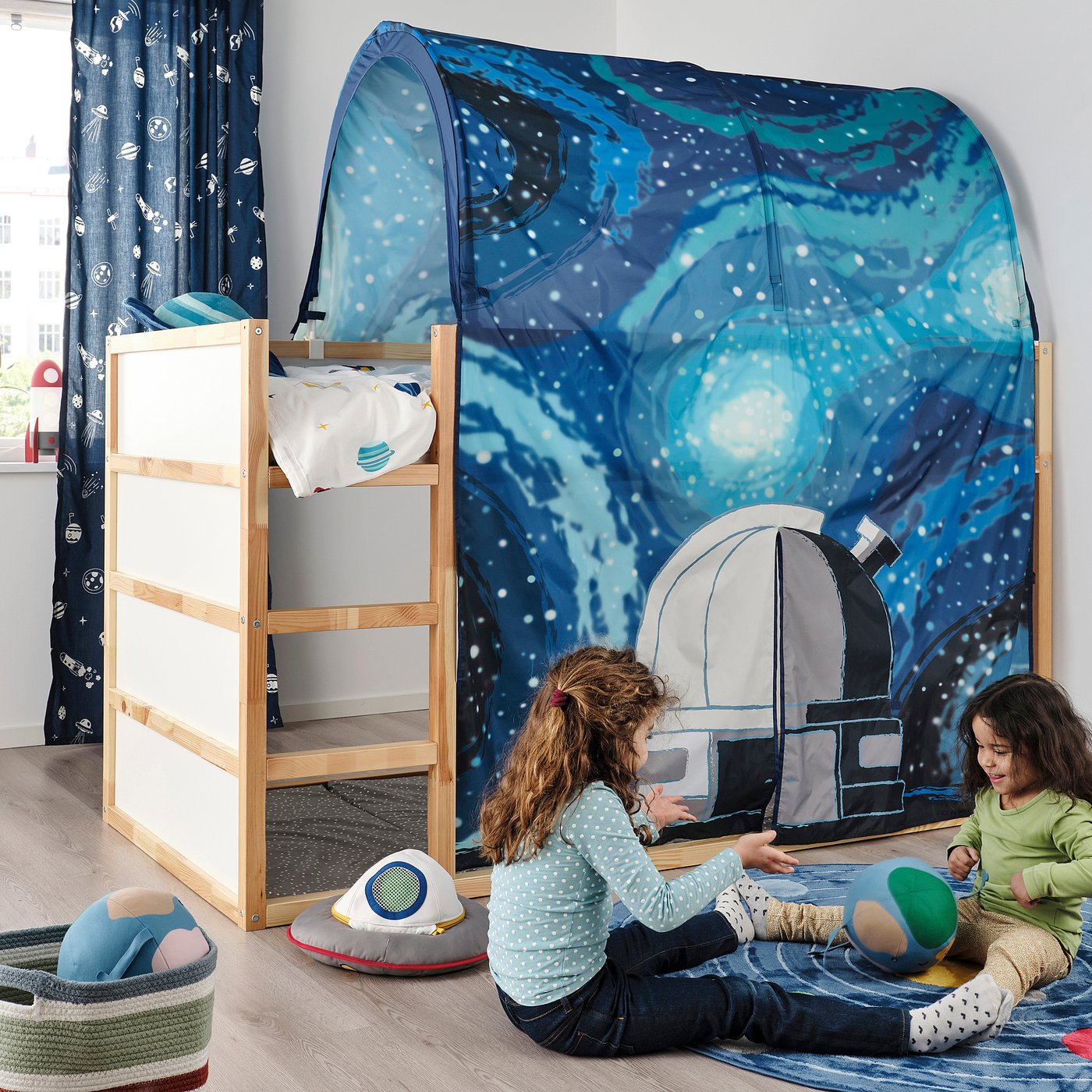 KURA bed tent space/blue - IKEA