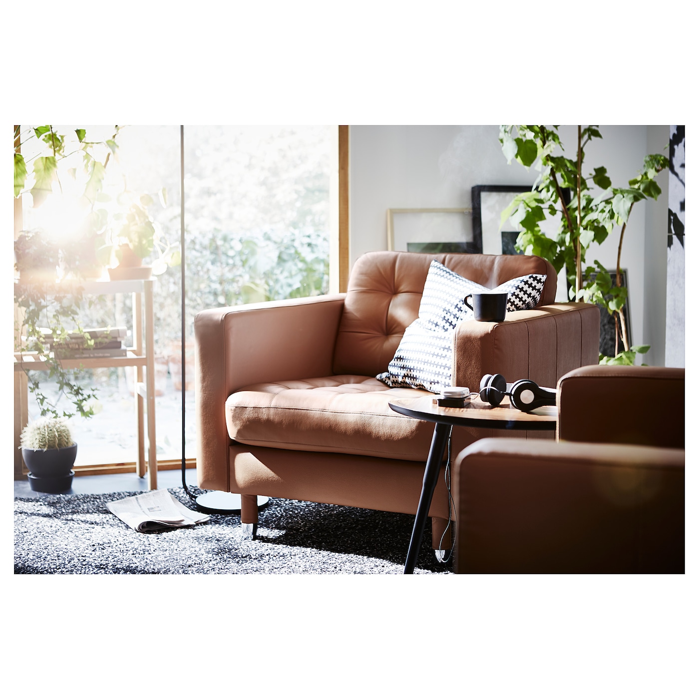 HAVBERG swivel chair, Grann/Bomstad golden brown - IKEA