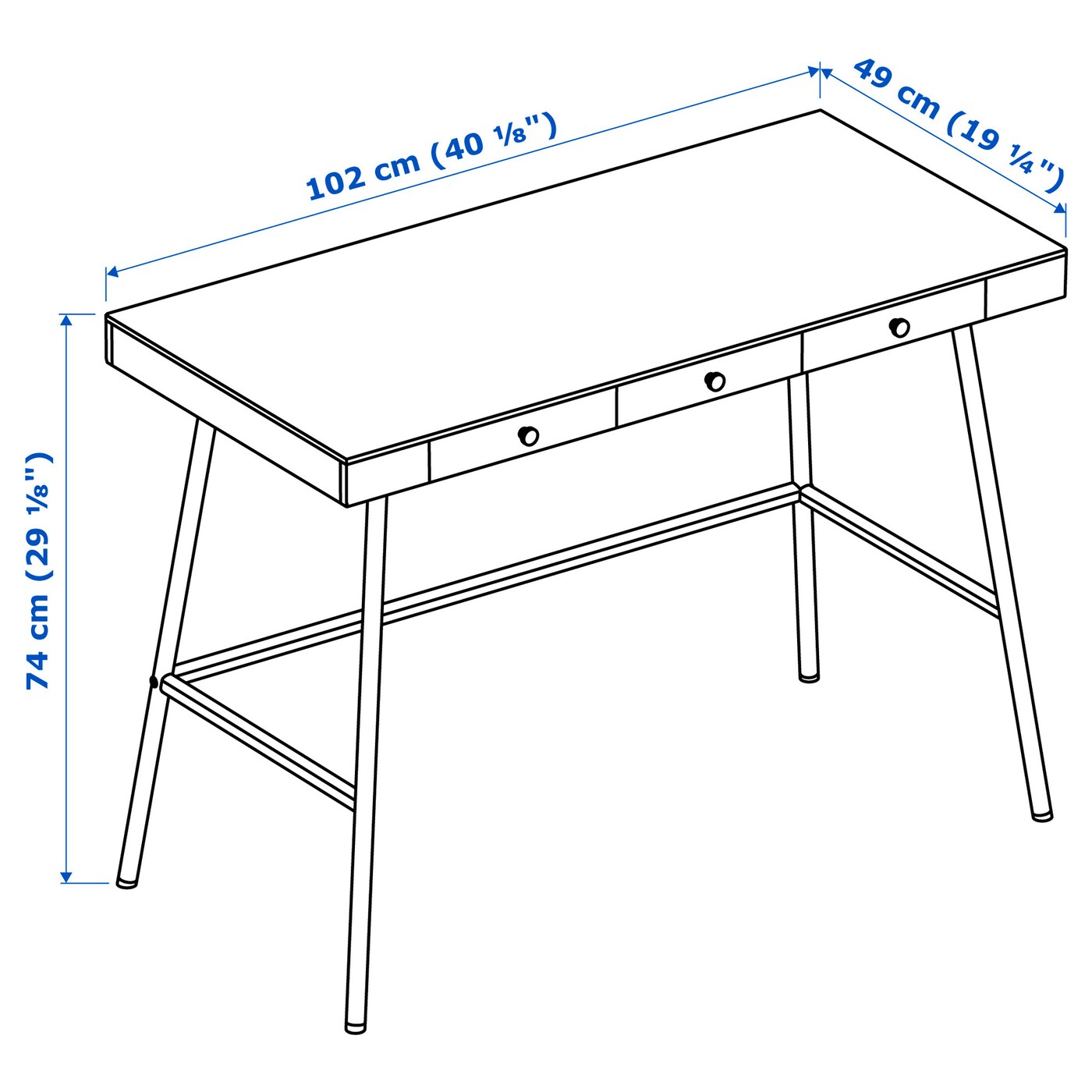 LILLÅSEN desk bamboo - IKEA