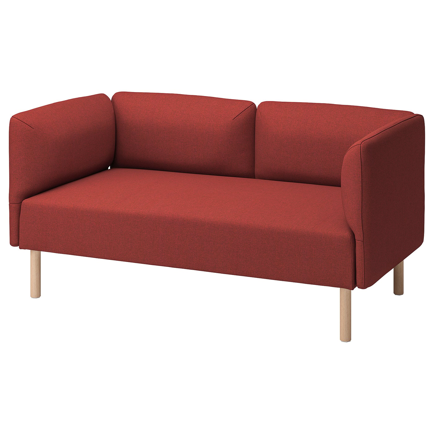 LILLEHEM 2-seat modular sofa Gunnared/brown-red wood - IKEA
