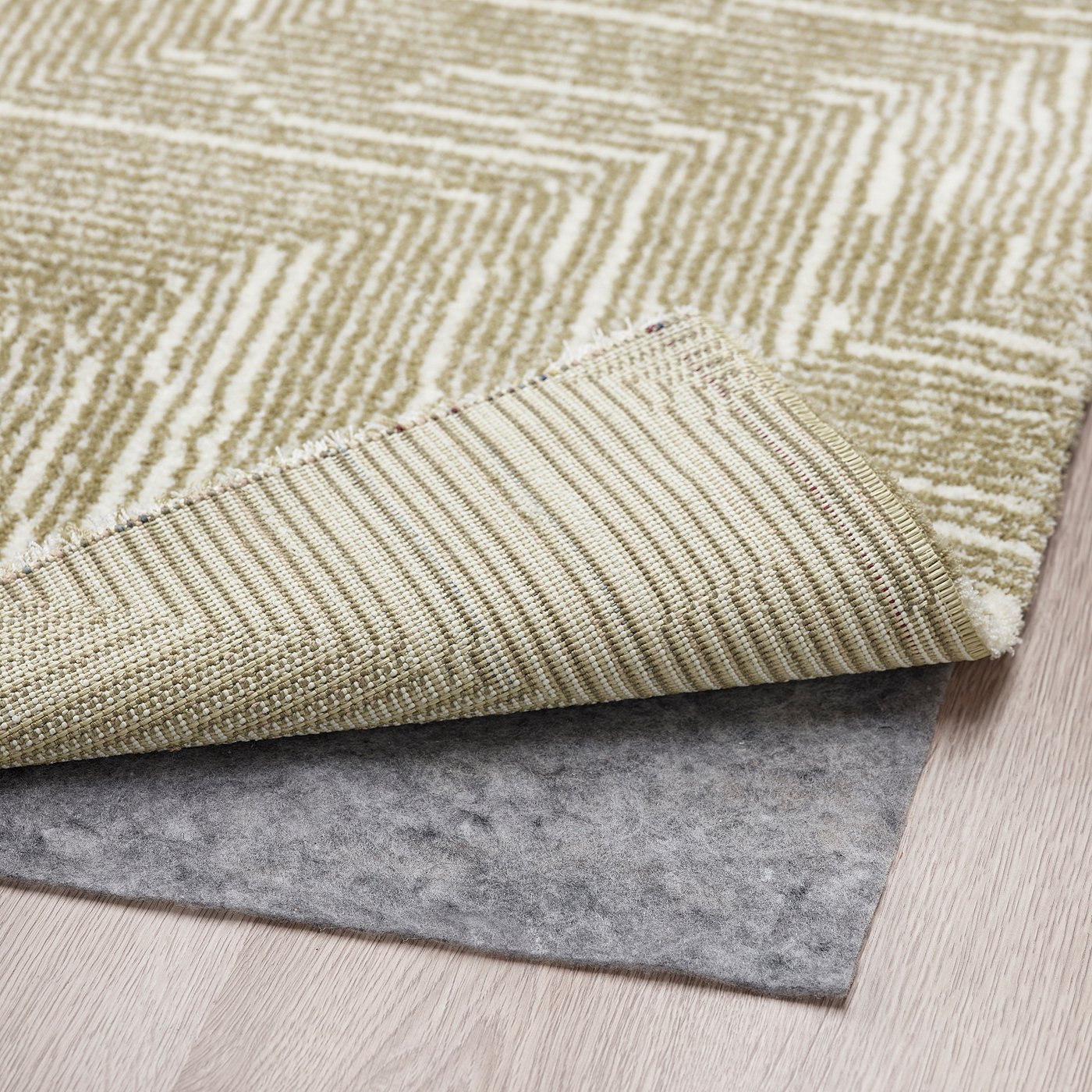 LINJEPLATS rug, low pile beige/off-white - IKEA