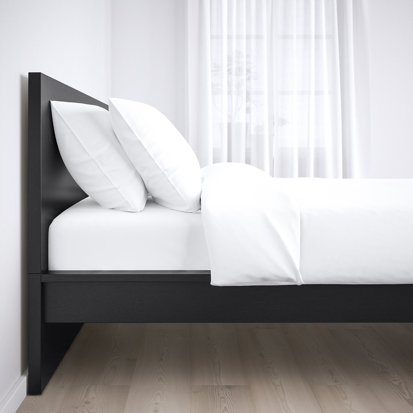 MALM bedroom furniture, set of 4 black-brown - IKEA