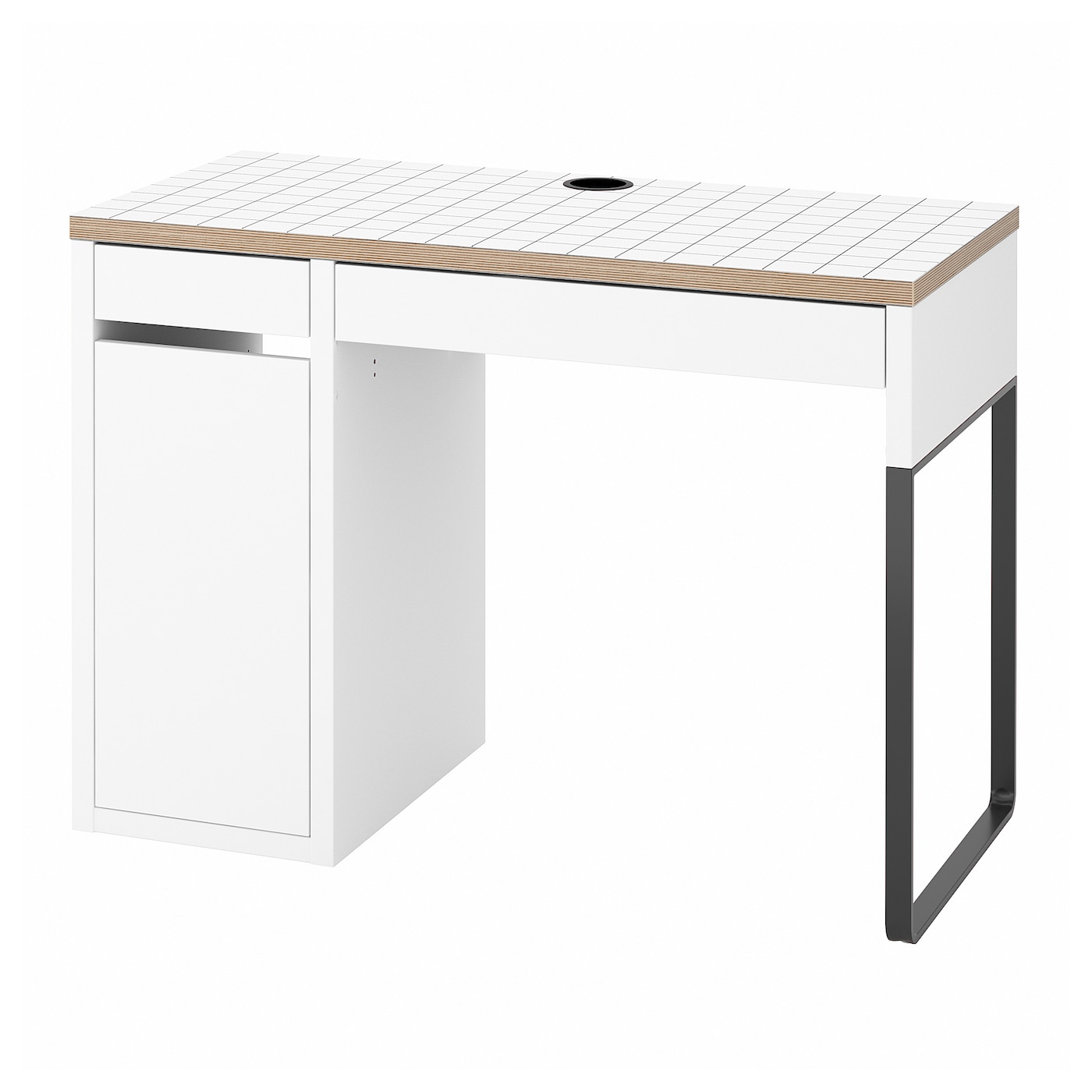 MICKE desk white/anthracite - IKEA