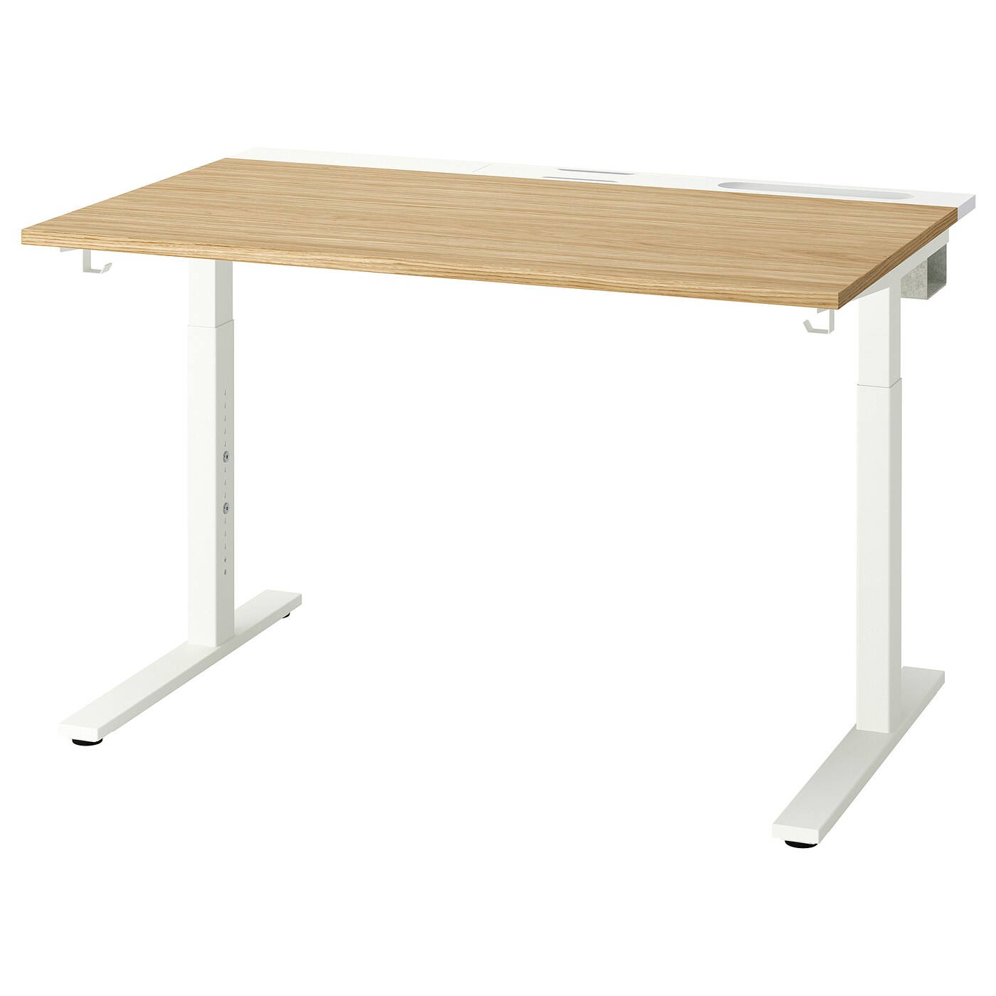 MITTZON desk oak veneer/white - IKEA