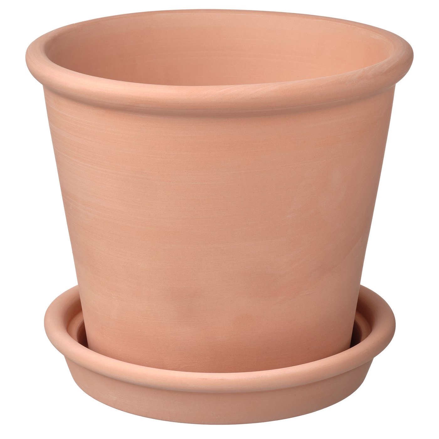 MUSKOTBLOMMA plant pot with saucer in/outdoor terracotta IKEA