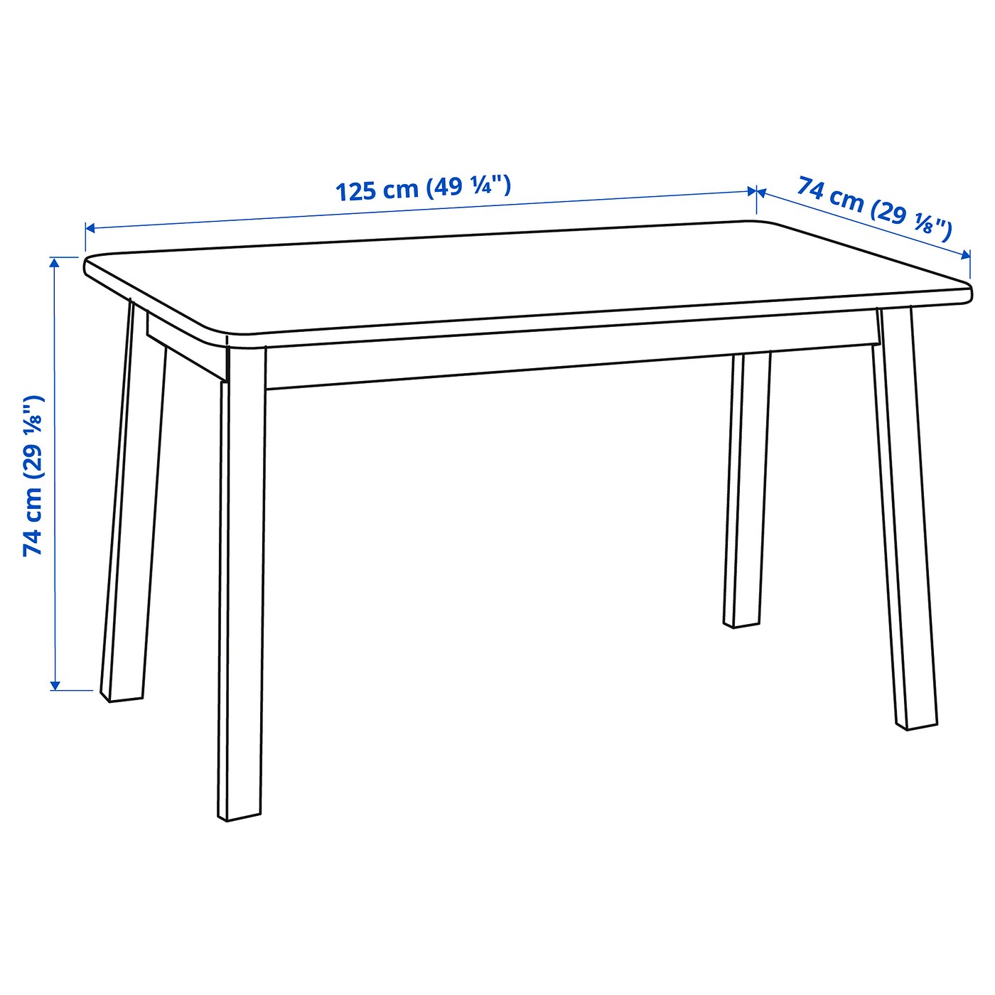 NORRÅKER table birch - IKEA