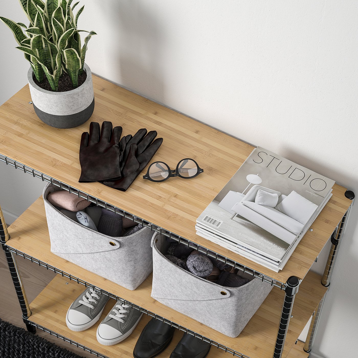 OMAR cover for shelf bamboo - IKEA