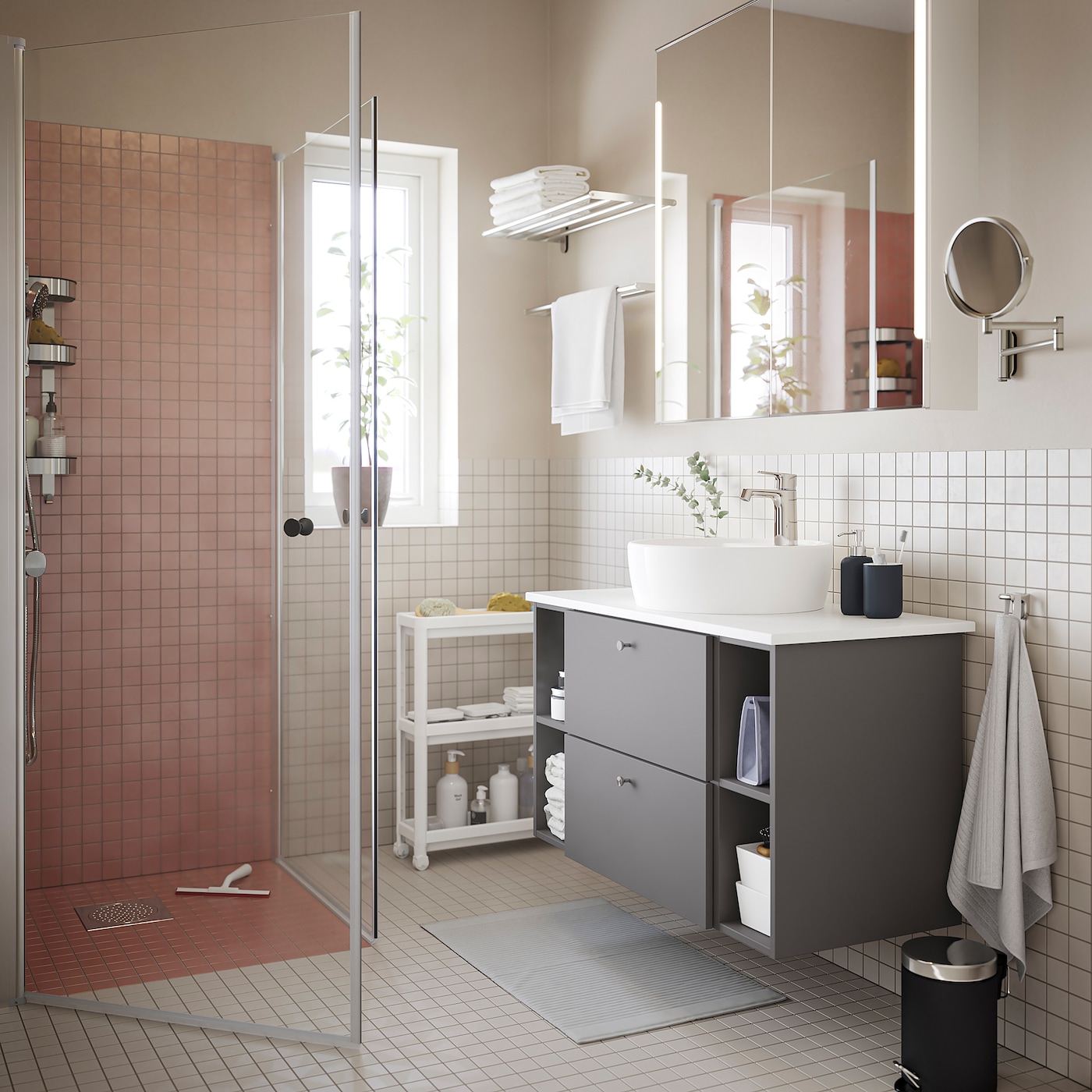 OPPEJEN shower enclosure with 2 doors - IKEA