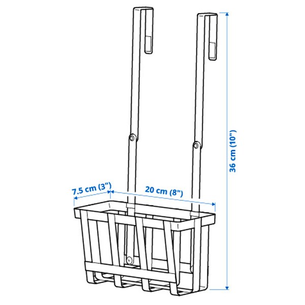 PÅLYCKE clip-on hook rack - IKEA