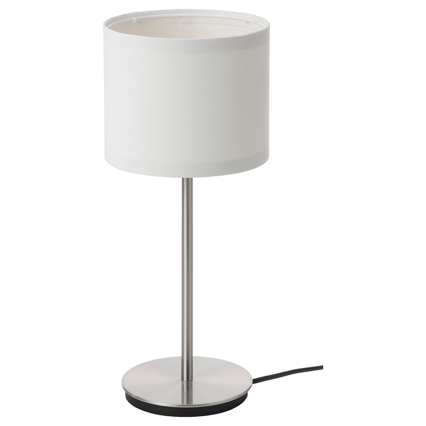 RINGSTA / SKAFTET table lamp white/nickel-plated - IKEA