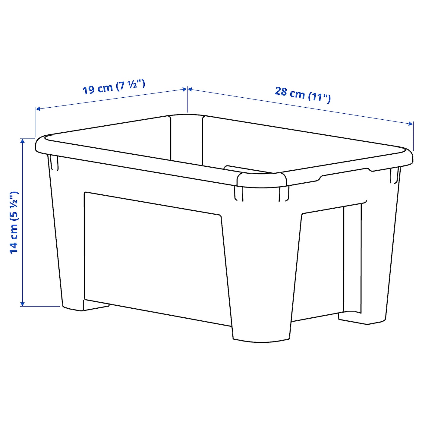 SAMLA box transparent - IKEA
