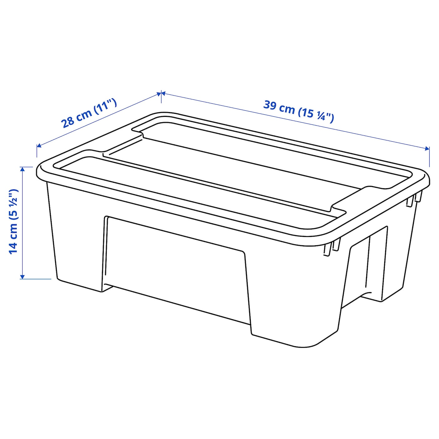 SAMLA box with lid transparent - IKEA