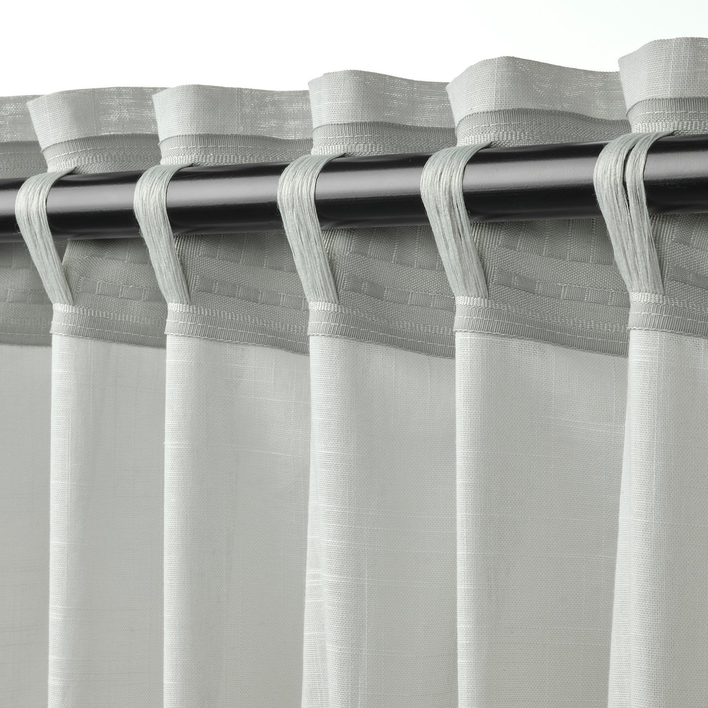 SILVERLÖNN sheer curtains, 1 pair light grey - IKEA
