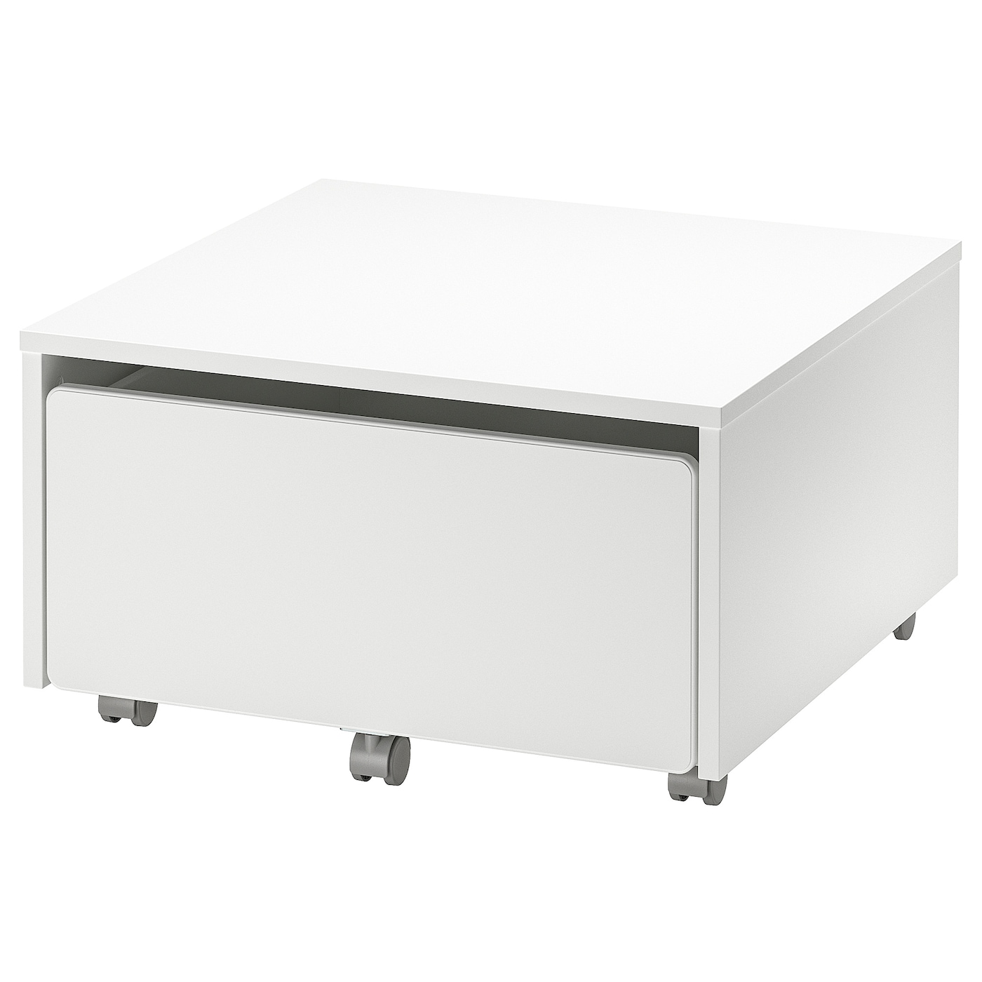 SLÄKT storage box with castors white - IKEA