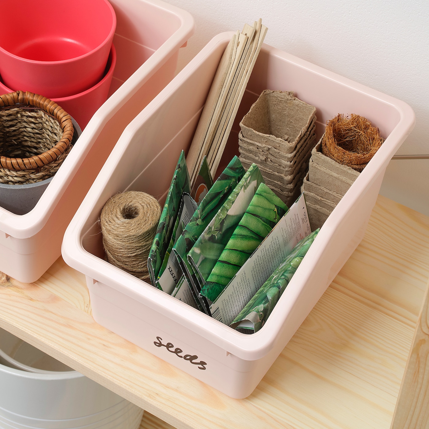 SOCKERBIT box pink - IKEA