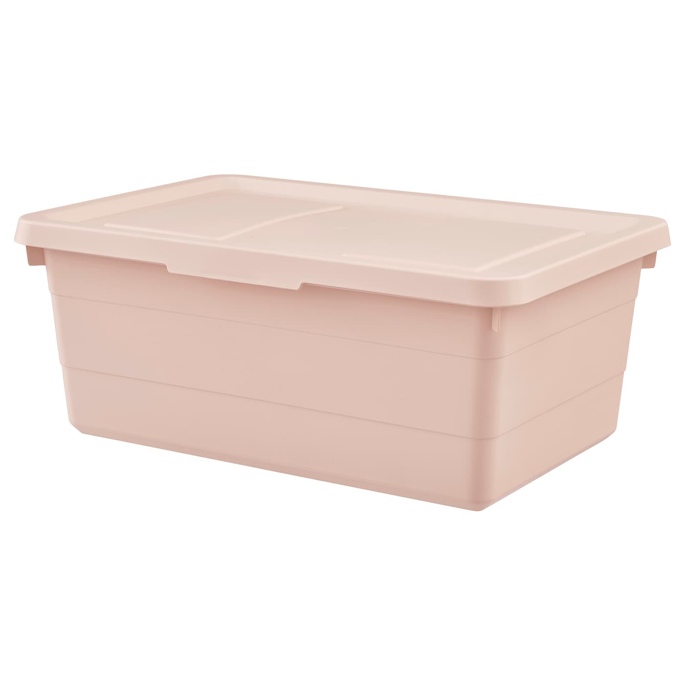 SOCKERBIT box with lid pink - IKEA