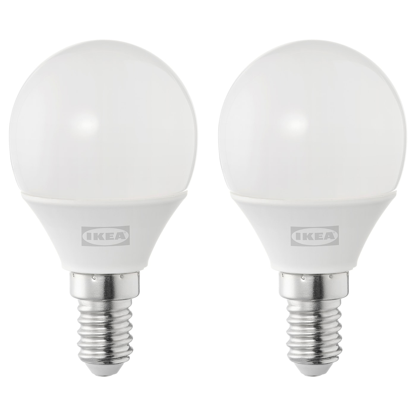 SOLHETTA LED bulb E14 250 lumen globe opal white - IKEA