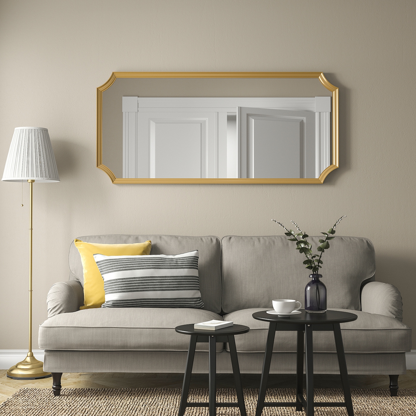 SVANSELE mirror gold-colour - IKEA