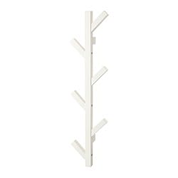 LANDKRABBA rack with 5 hooks, white, 19 ¾ - IKEA