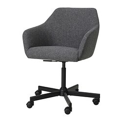 TOSSBERG / MALSKÄR Swivel Chair Gunnared Dark Grey/black - IKEA