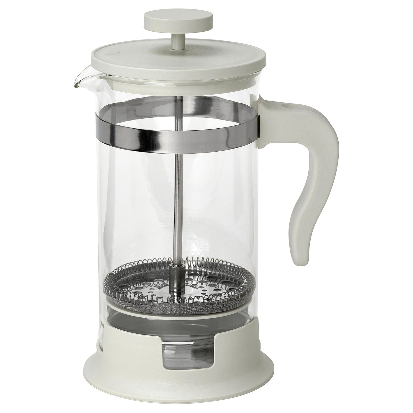UPPHETTA coffee/tea maker glass/stainless steel offwhite IKEA
