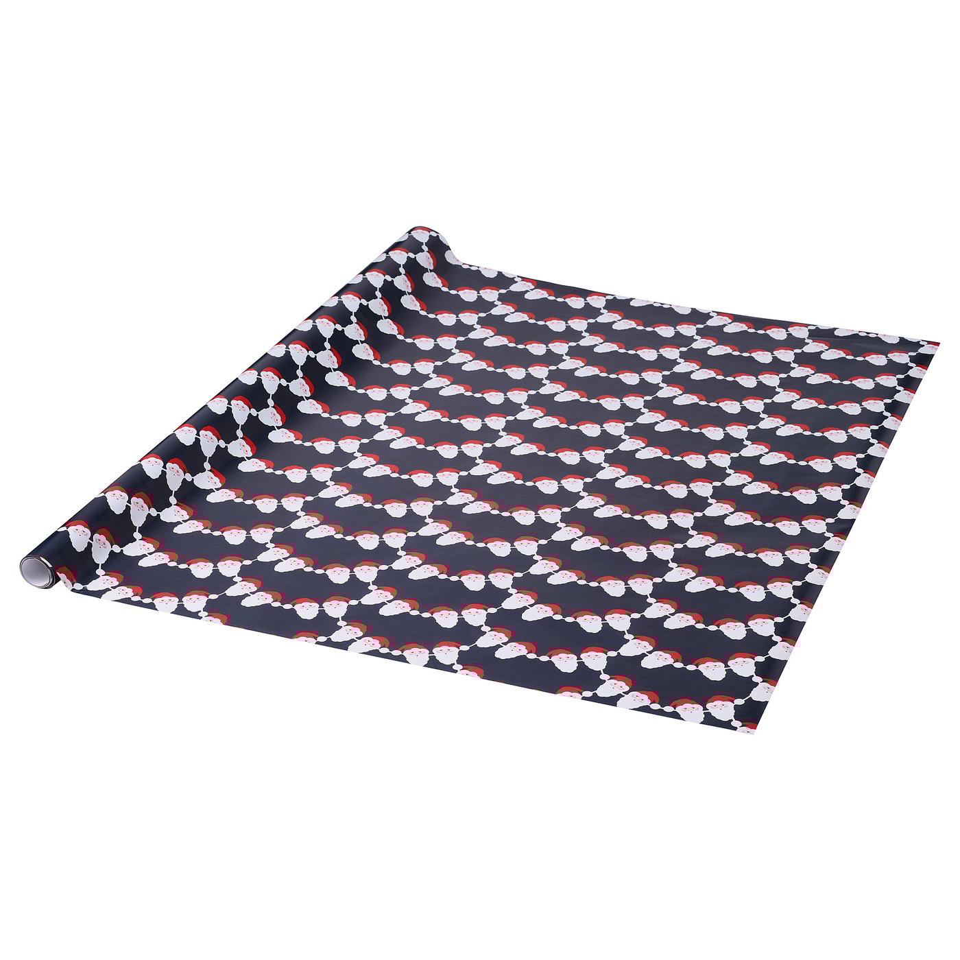 VINTERFINT Gift Wrap Roll Santa Claus Pattern Blue IKEA vinterfint-gift-wrap-roll-santa-claus-pattern-blue-ikea