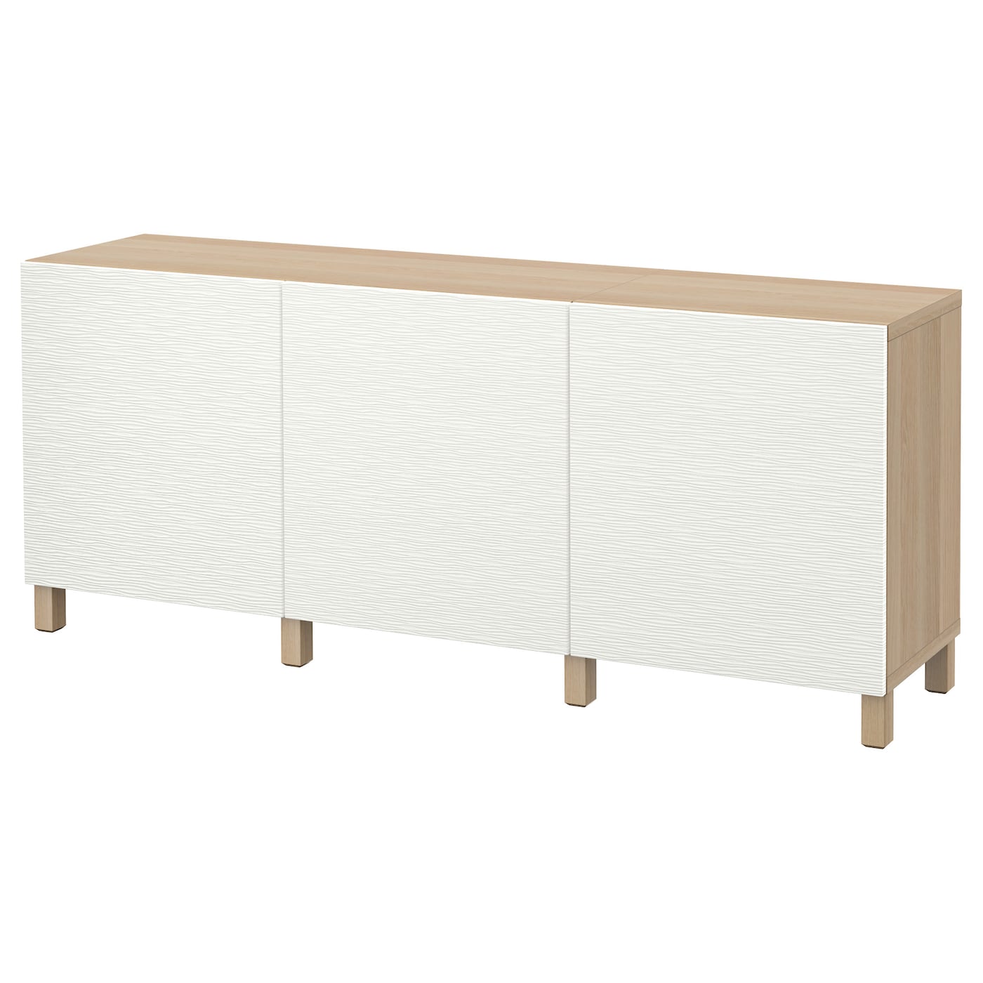 BESTÅ 贝达储物组合带门仿白色橡木纹/Laxviken/Stubbarp 白色- IKEA
