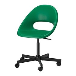 ELDBERGET 埃尔伯格/ MALSKÄR 马尔夏转椅+椅子垫绿色黑色/深 