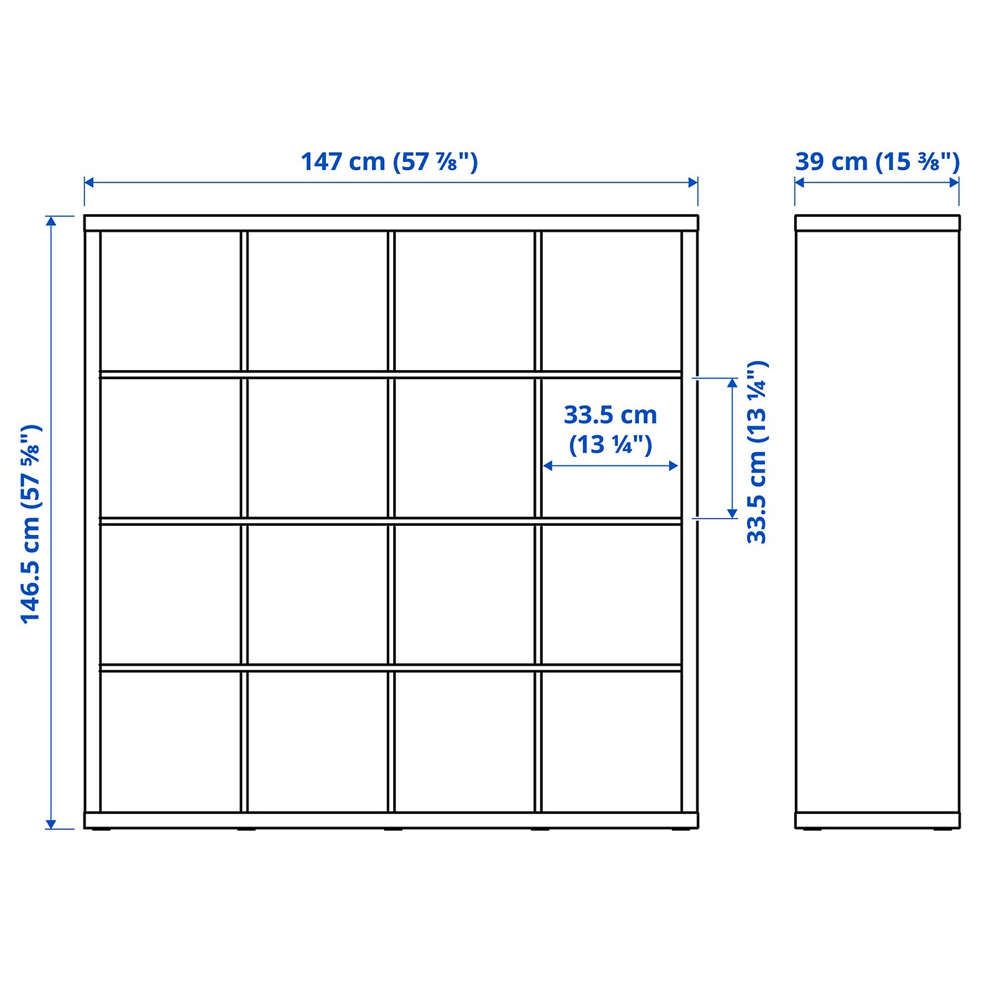 KALLAX 卡莱克/ LINNMON 利蒙书桌组合白色/仿白色橡木纹- IKEA