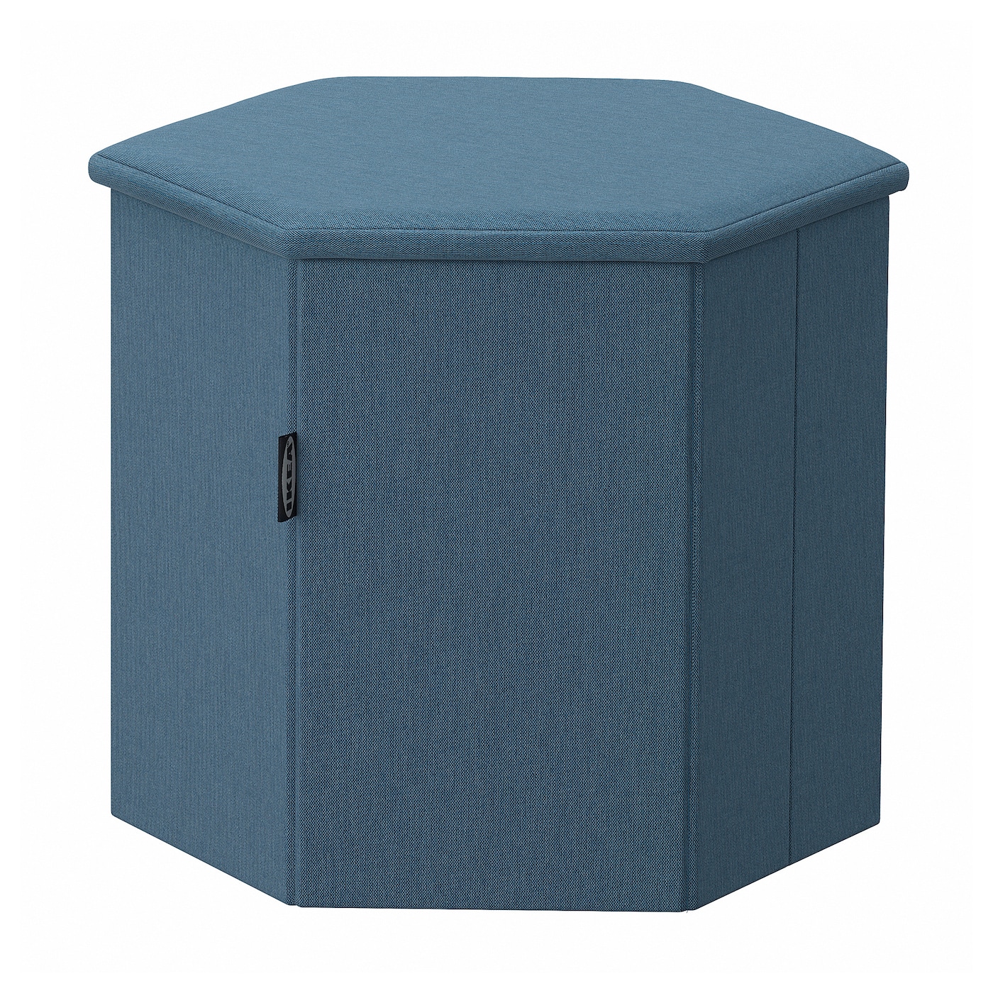 KJUGE 凯尤吉带储物矮凳基尼萨中蓝- IKEA