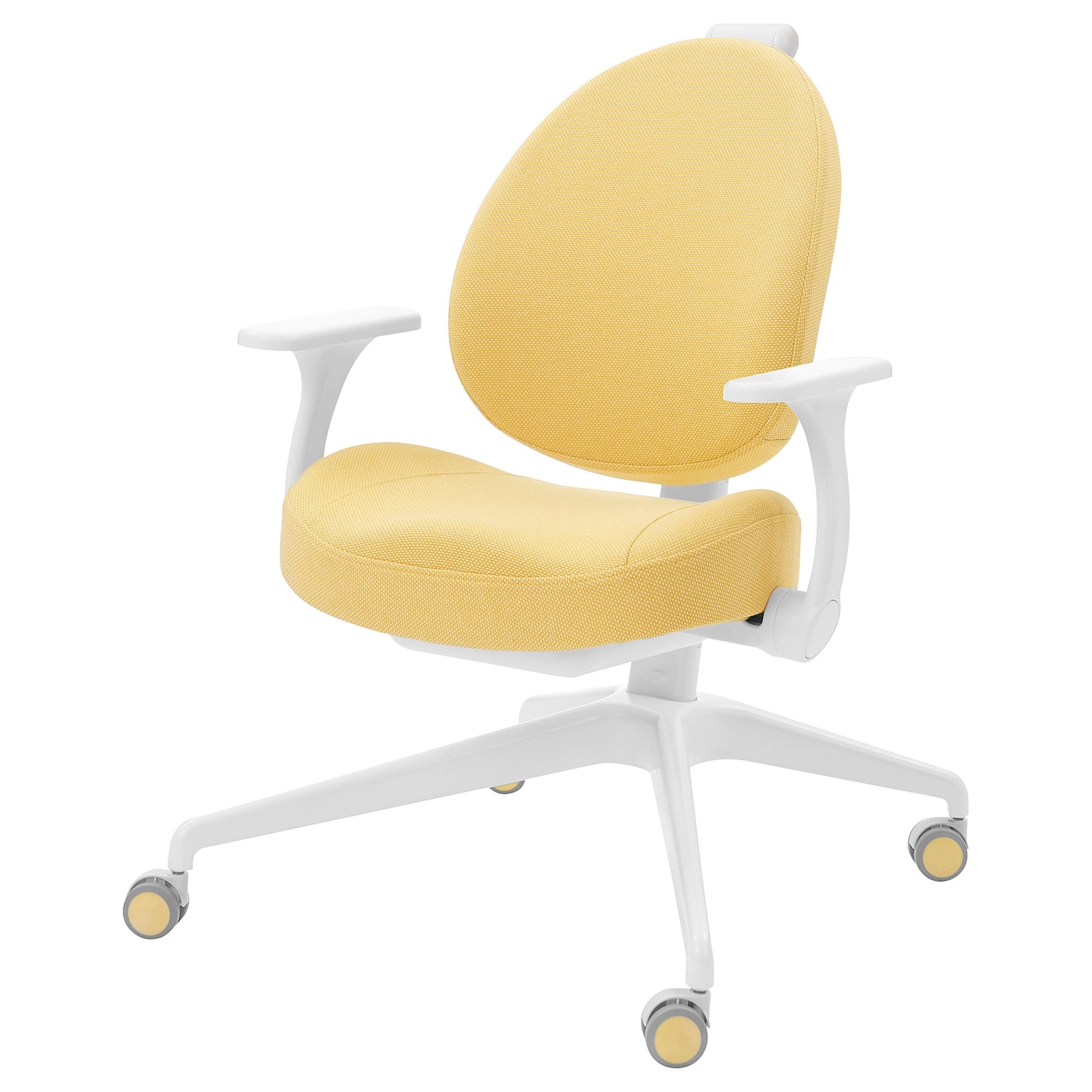 MICKE 米克/ GUNRIK 古里克桌椅白色/黄色- IKEA