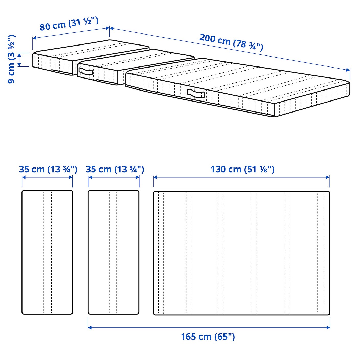 NATTSMYG 纳米格可加长床海绵床垫- IKEA